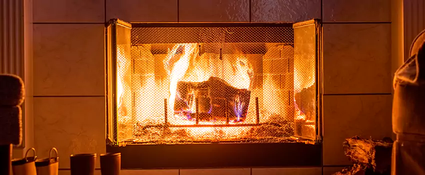 Mendota Hearth Landscape Fireplace Installation in Mattoon, Illinois